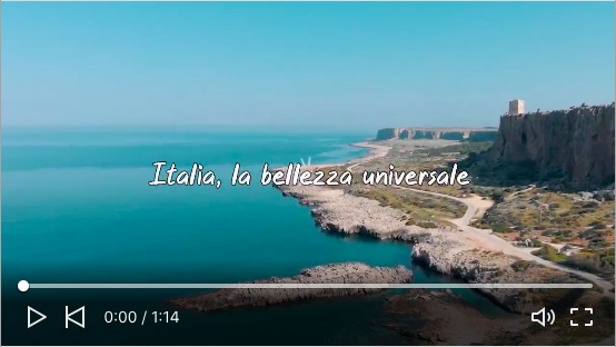 The wonders of Italy in a short video produced by CIFA Italia