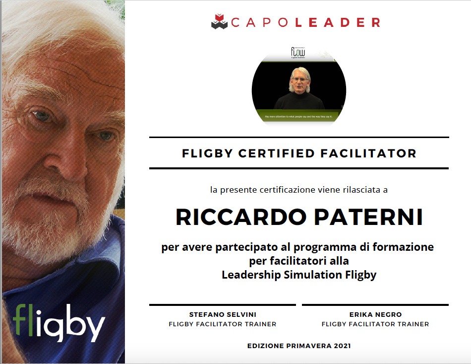 Riccardo Paterni becomes Fligby Certified Facilitator 