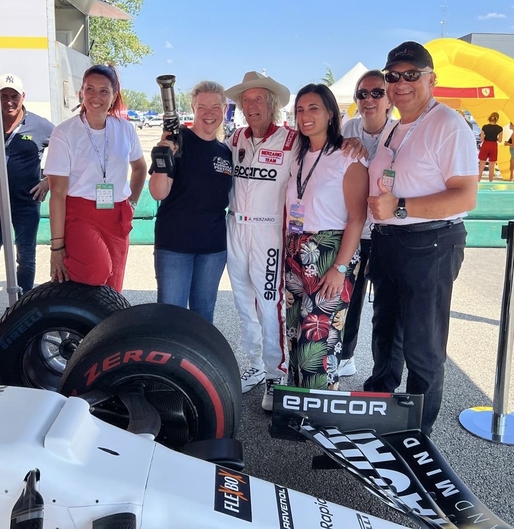 Riccardo Paterni represents AWA and RPM grit and planning in action in the context of Minardi Day 2024